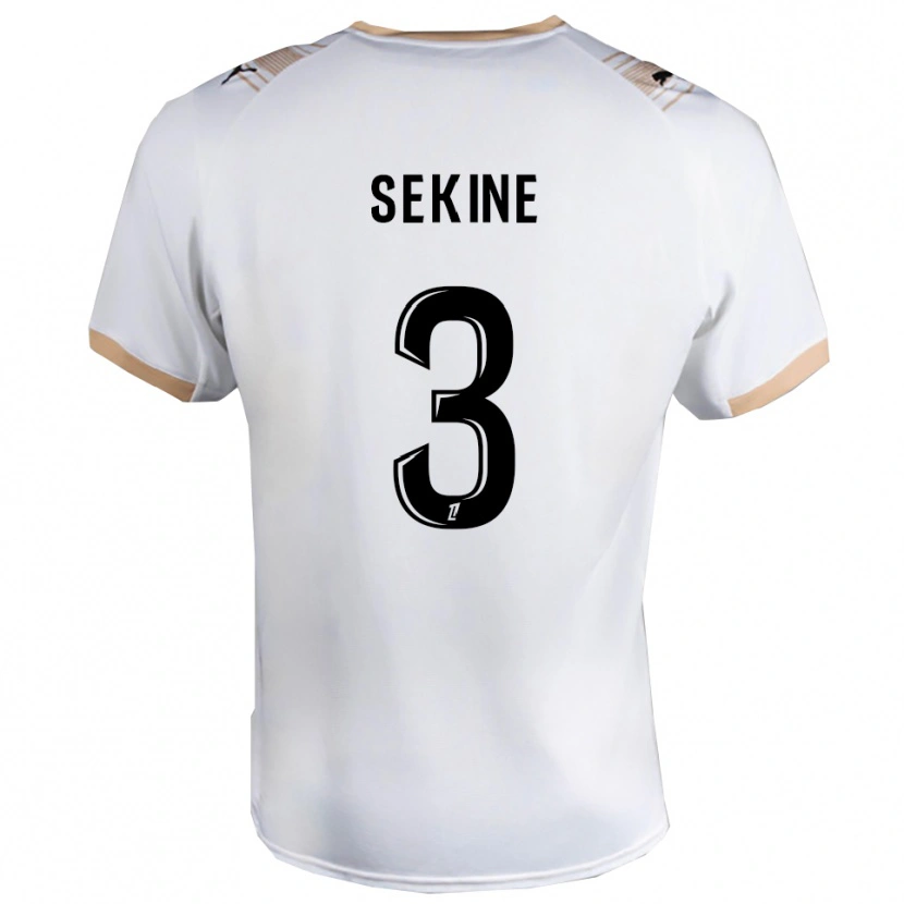 Danxen Dětské Hiroki Sekine #3 Bílá Černá Daleko Hráčské Dresy 2025/26 Dres