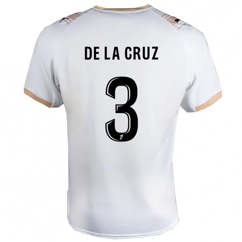 Danxen Dětské Maiky De La Cruz #3 Bílá Černá Daleko Hráčské Dresy 2025/26 Dres