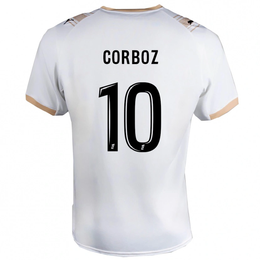 Danxen Dětské Rachel Corboz #10 Bílá Černá Daleko Hráčské Dresy 2025/26 Dres