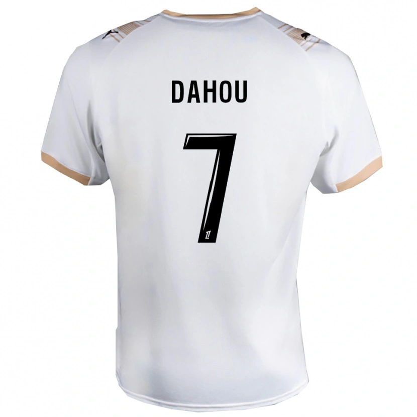 Danxen Dětské Erwan Dahou #7 Bílá Černá Daleko Hráčské Dresy 2025/26 Dres