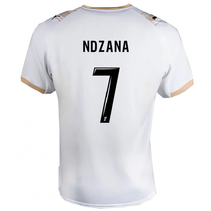 Danxen Dětské Colette Ndzana #7 Bílá Černá Daleko Hráčské Dresy 2025/26 Dres