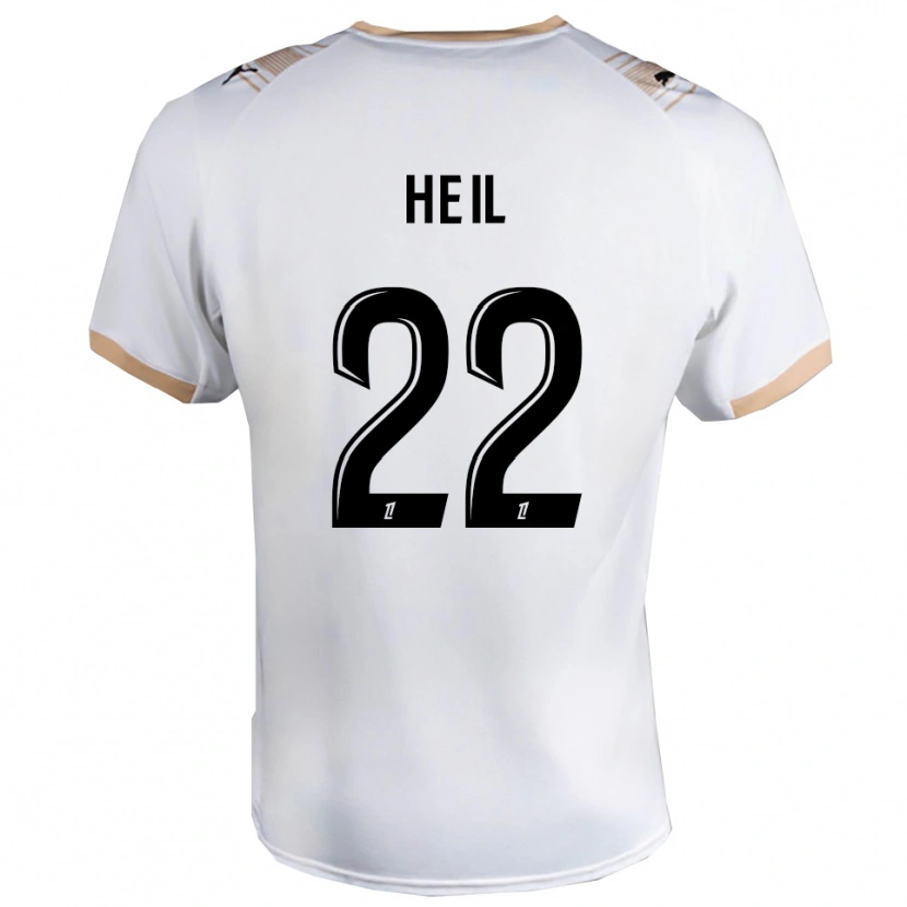 Danxen Dětské Manon Heil #22 Bílá Černá Daleko Hráčské Dresy 2025/26 Dres