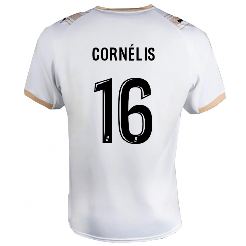 Danxen Dětské Aristide Cornélis #16 Bílá Černá Daleko Hráčské Dresy 2025/26 Dres