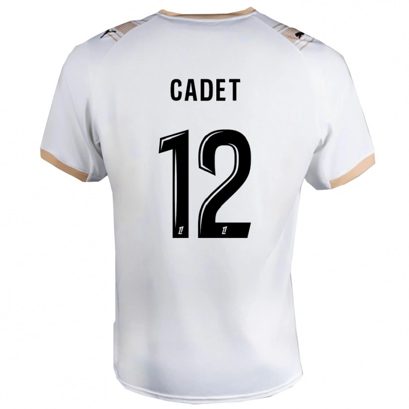 Danxen Dětské Charlélie Cadet #12 Bílá Černá Daleko Hráčské Dresy 2025/26 Dres