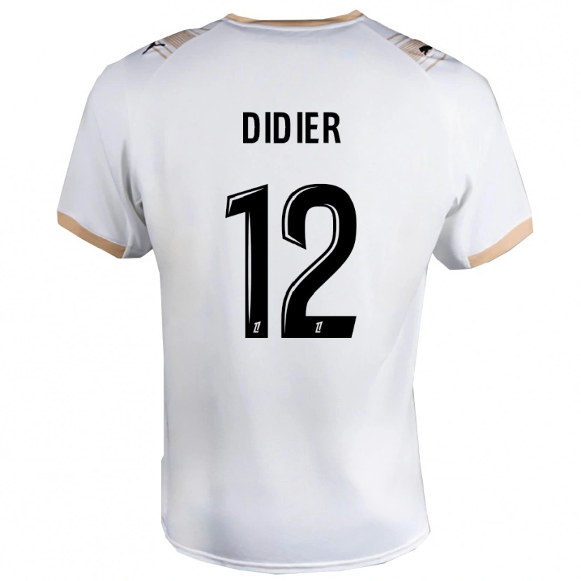 Danxen Dětské Haïlé Didier #12 Bílá Černá Daleko Hráčské Dresy 2025/26 Dres