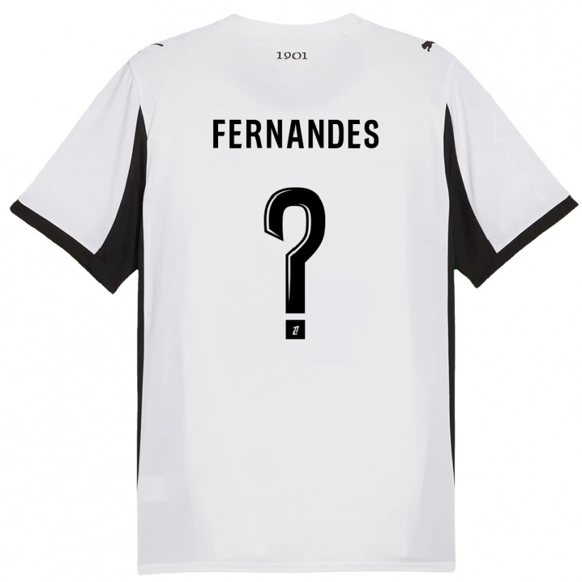 Danxen Dětské Alexis Fernandes #0 Bílá Černá Daleko Hráčské Dresy 2025/26 Dres