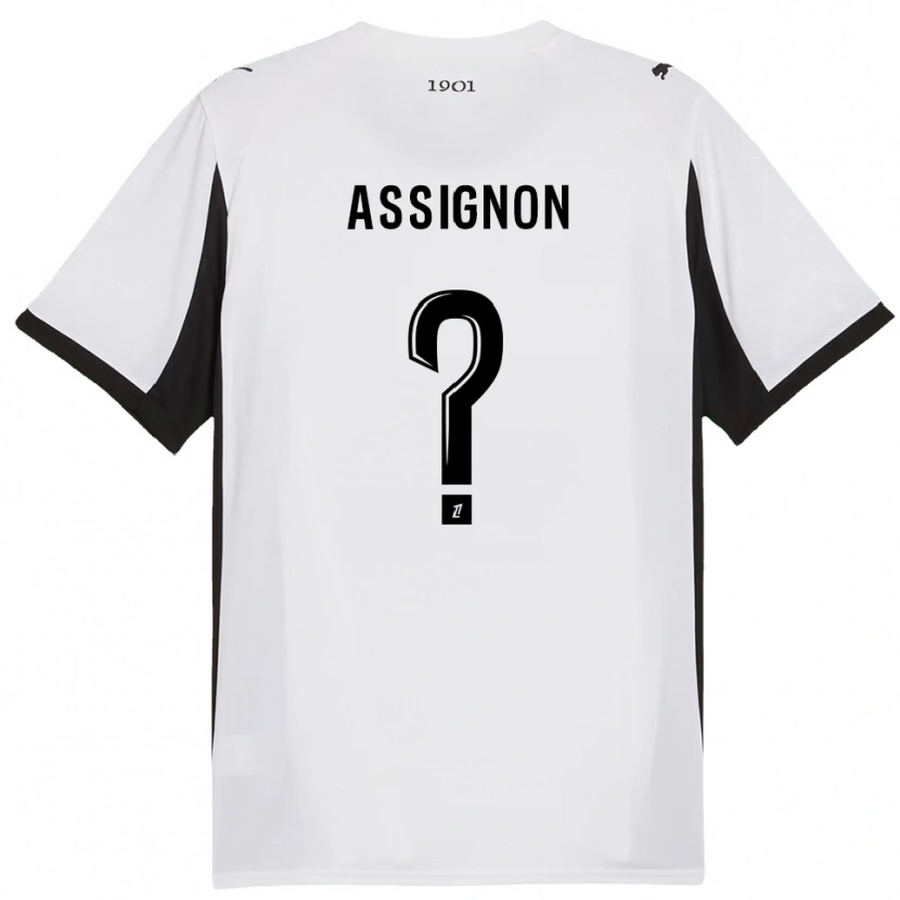 Danxen Dětské Kenny Assignon #0 Bílá Černá Daleko Hráčské Dresy 2025/26 Dres