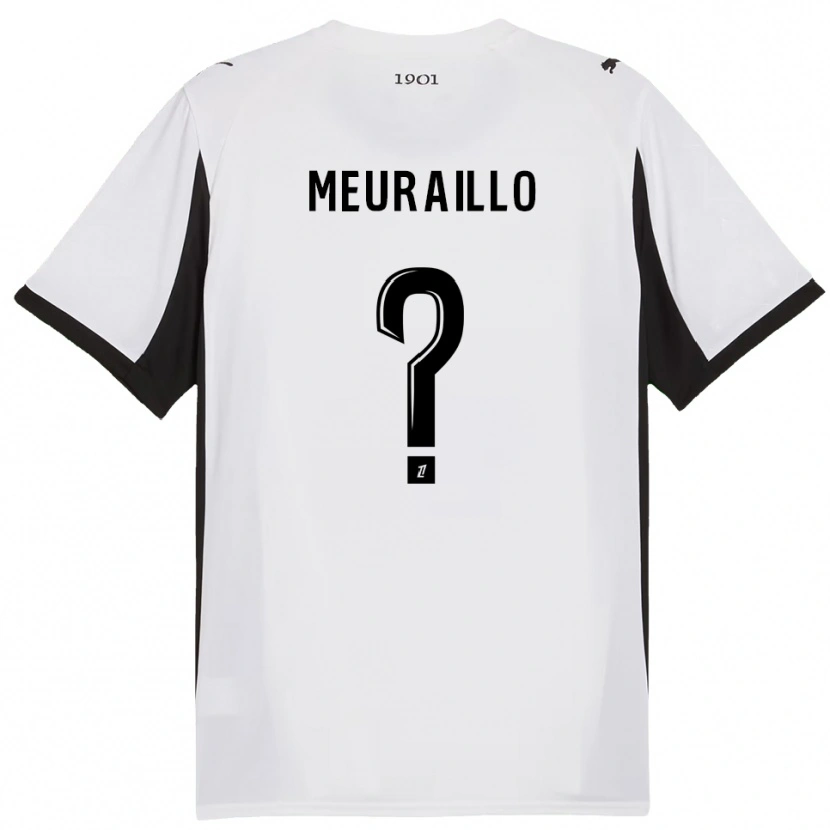 Danxen Dětské Thâo Mouapa Mwa Meuraillo #0 Bílá Černá Daleko Hráčské Dresy 2025/26 Dres