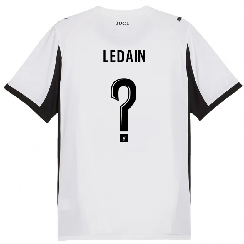 Danxen Dětské Samuel Ledain #0 Bílá Černá Daleko Hráčské Dresy 2025/26 Dres