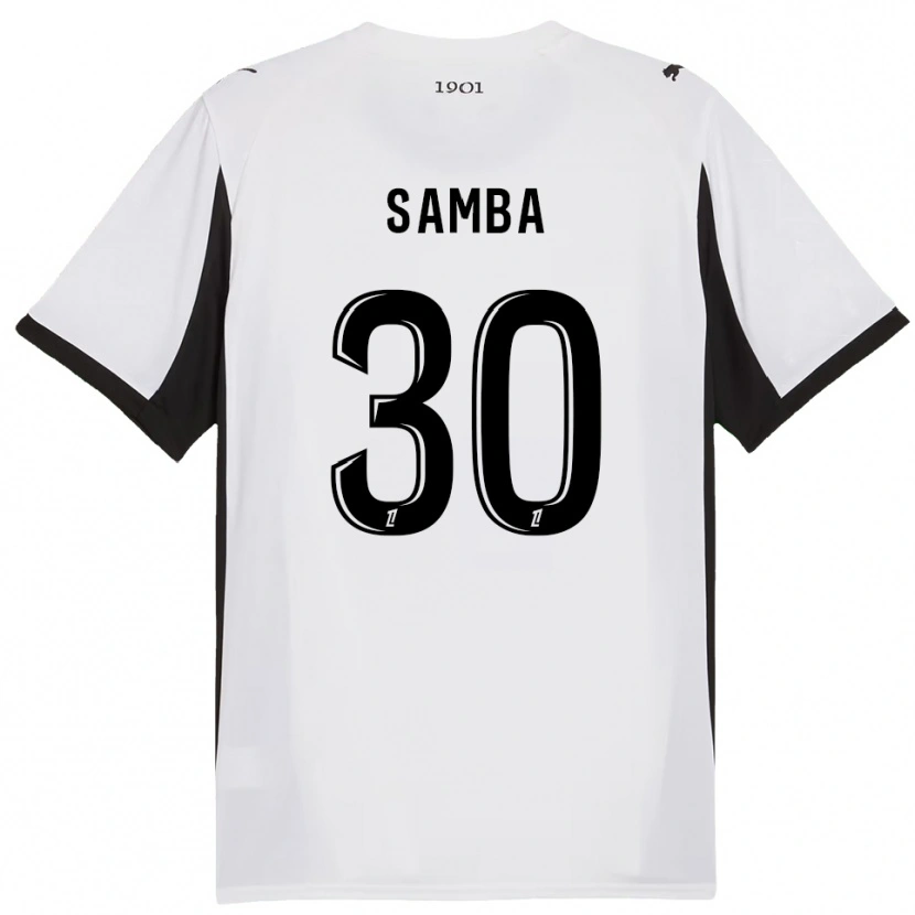Danxen Dětské Brice Samba #30 Bílá Černá Daleko Hráčské Dresy 2025/26 Dres