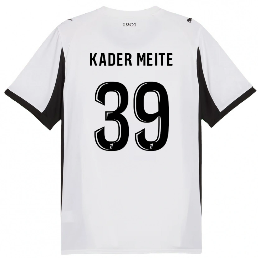 Danxen Dětské Mohamed Kader Meïté #39 Bílá Černá Daleko Hráčské Dresy 2025/26 Dres