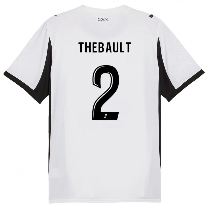 Danxen Dětské Yaël Thébault #2 Bílá Černá Daleko Hráčské Dresy 2025/26 Dres