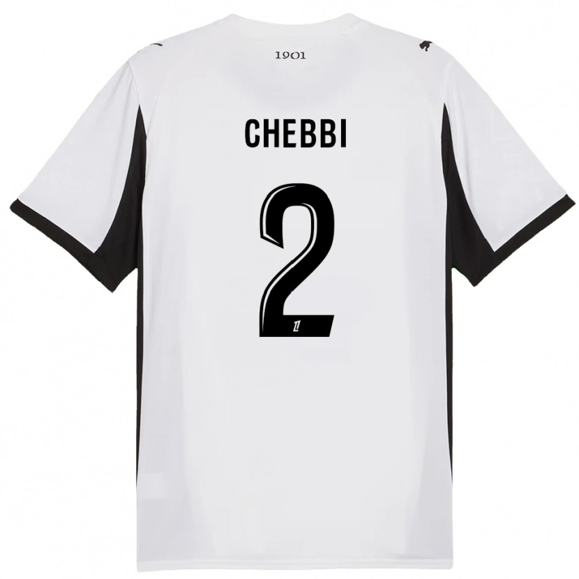 Danxen Dětské Mohamed Chebbi #2 Bílá Černá Daleko Hráčské Dresy 2025/26 Dres