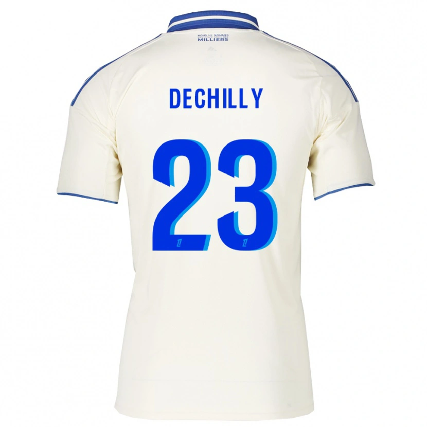 Danxen Dětské Pauline Dechilly #23 Šampaňská Modrá Daleko Hráčské Dresy 2025/26 Dres