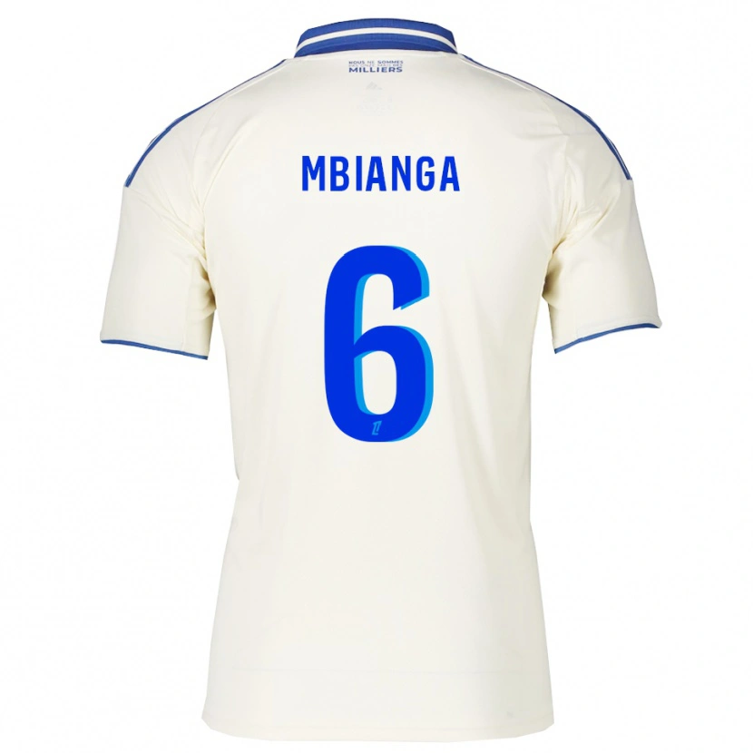 Danxen Dětské Yvan Mbianga #6 Šampaňská Modrá Daleko Hráčské Dresy 2025/26 Dres