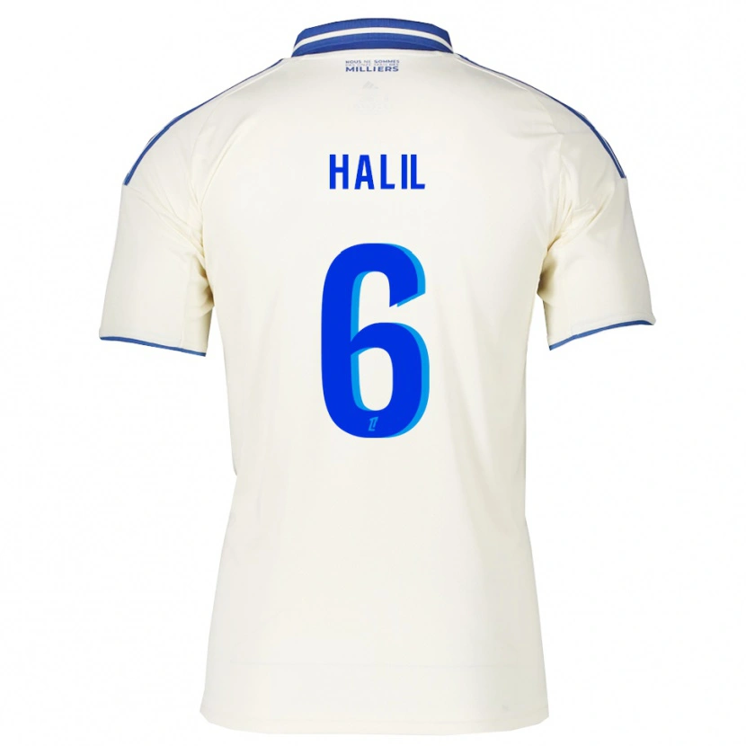 Danxen Dětské Fouad Halil #6 Šampaňská Modrá Daleko Hráčské Dresy 2025/26 Dres