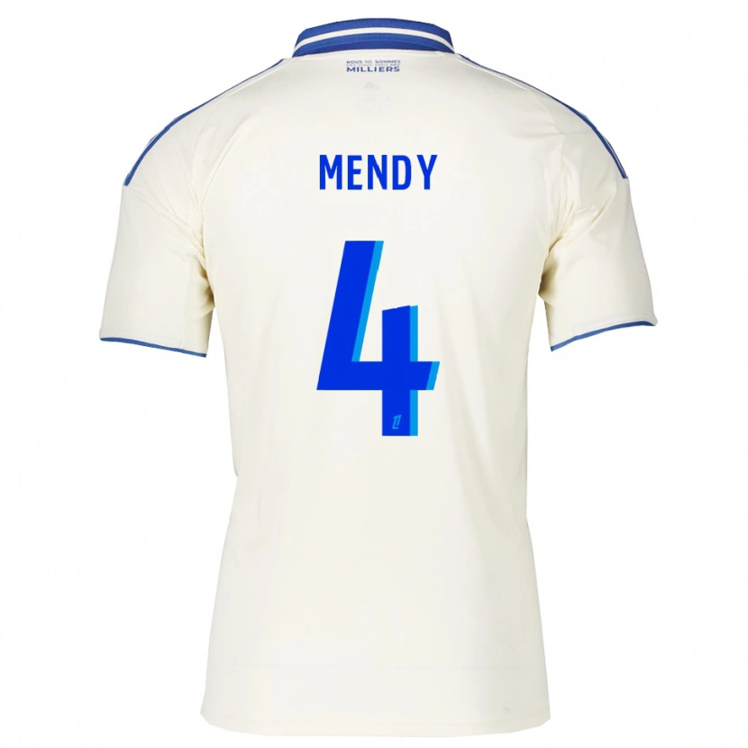 Danxen Dětské François Mendy #4 Šampaňská Modrá Daleko Hráčské Dresy 2025/26 Dres
