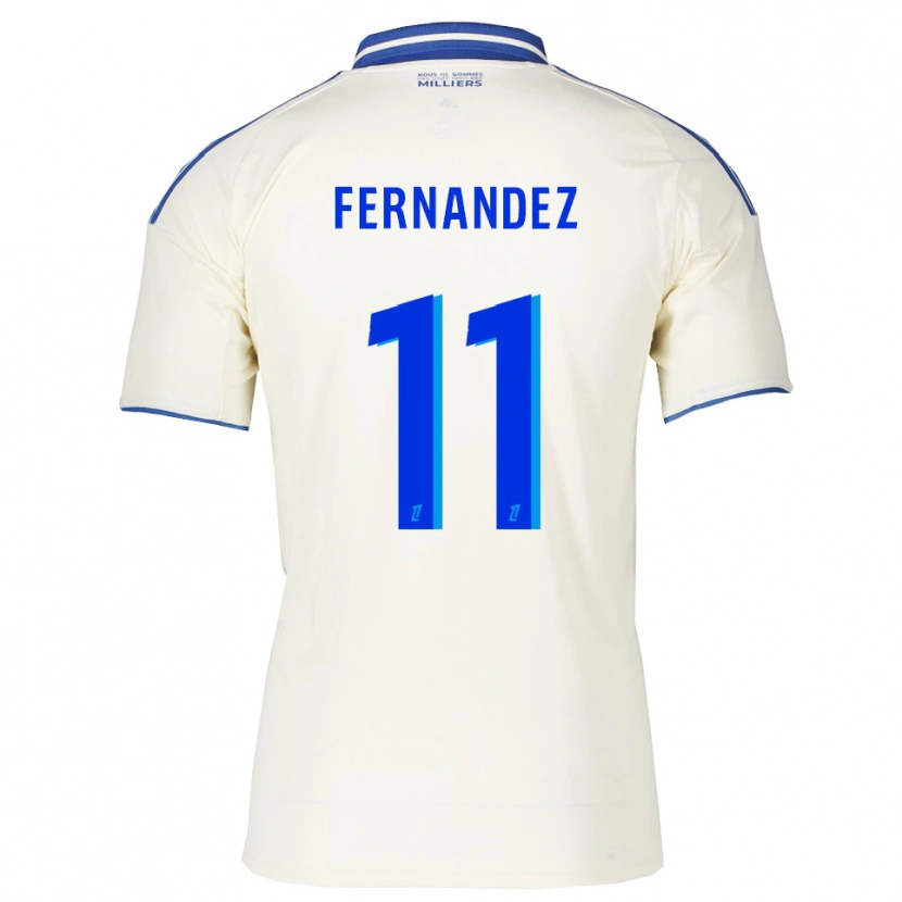 Danxen Dětské Elies Araar Fernandez #11 Šampaňská Modrá Daleko Hráčské Dresy 2025/26 Dres