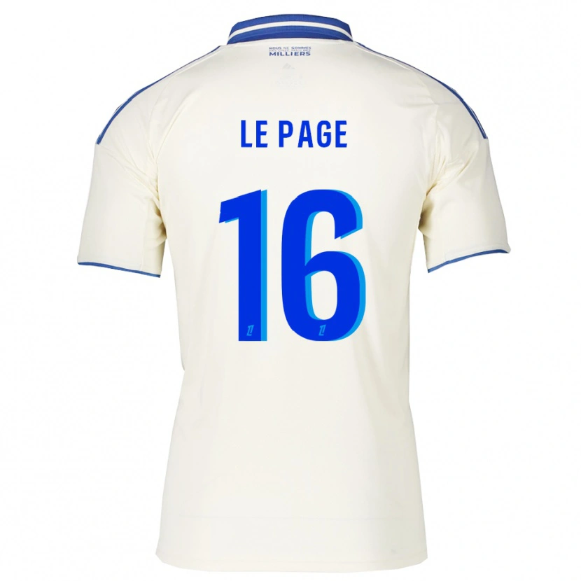 Danxen Dětské Manon Le Page #16 Šampaňská Modrá Daleko Hráčské Dresy 2025/26 Dres