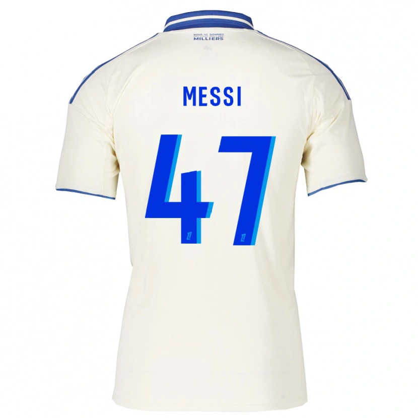 Danxen Dětské Rayane Messi #47 Šampaňská Modrá Daleko Hráčské Dresy 2025/26 Dres