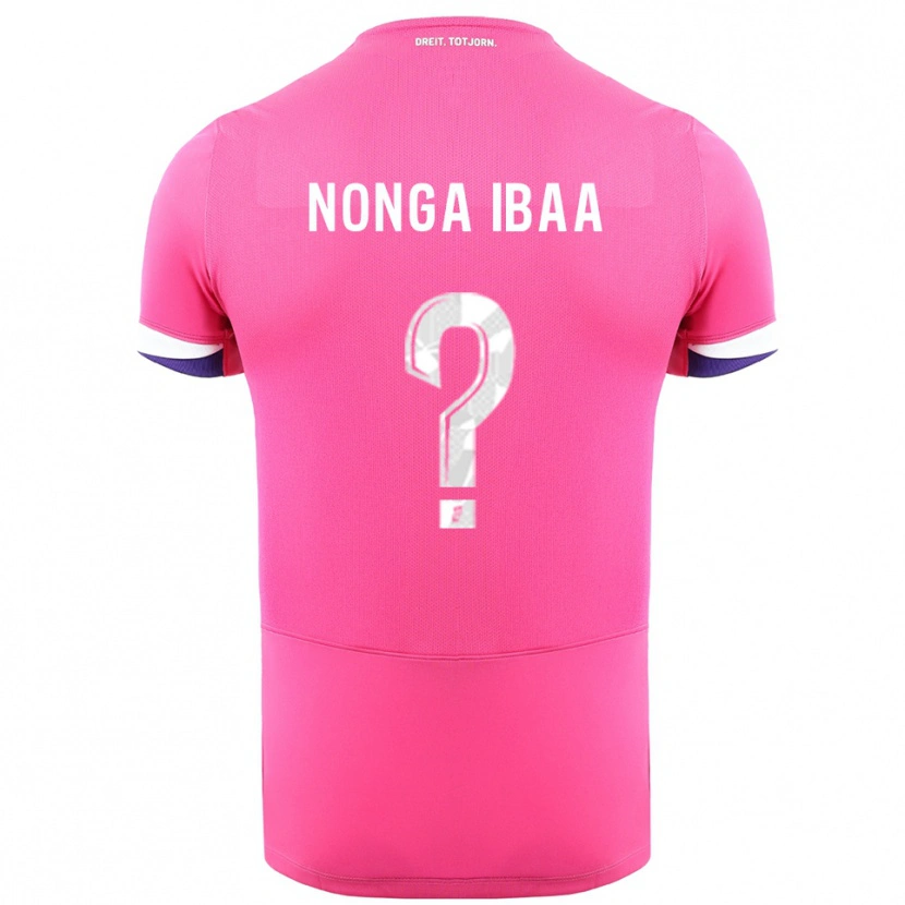 Danxen Dětské Alou Nonga Ibaa #0 Růžová Bílá Daleko Hráčské Dresy 2025/26 Dres