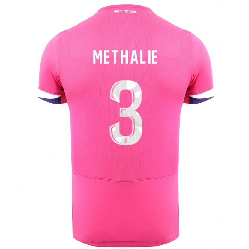 Danxen Dětské Dayann Methalie #3 Růžová Bílá Daleko Hráčské Dresy 2025/26 Dres