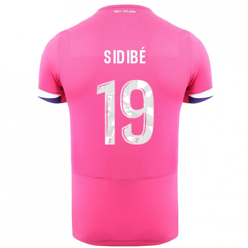 Danxen Dětské Djibril Sidibé #19 Růžová Bílá Daleko Hráčské Dresy 2025/26 Dres