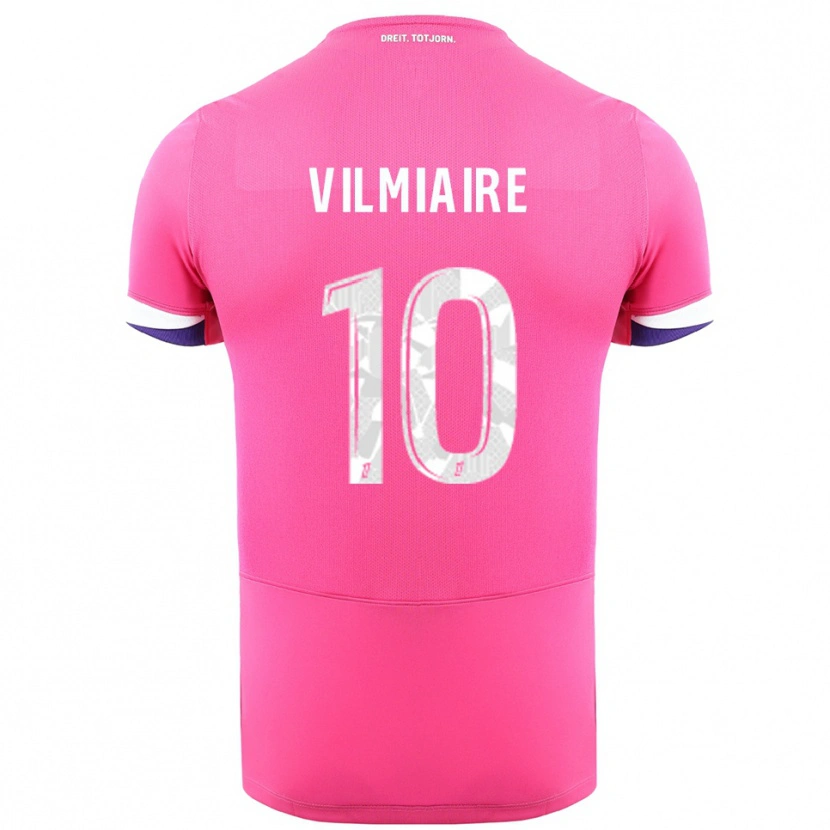 Danxen Dětské Kelly Vilmiaire #10 Růžová Bílá Daleko Hráčské Dresy 2025/26 Dres