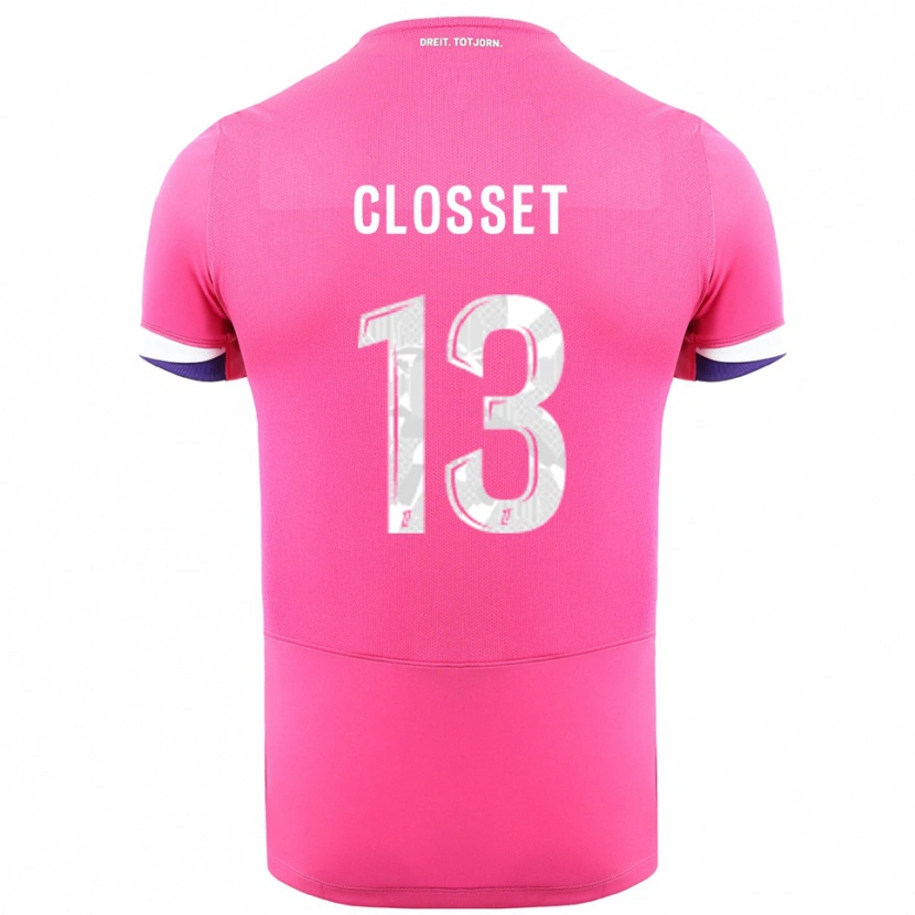 Danxen Dětské Océane Closset #13 Růžová Bílá Daleko Hráčské Dresy 2025/26 Dres