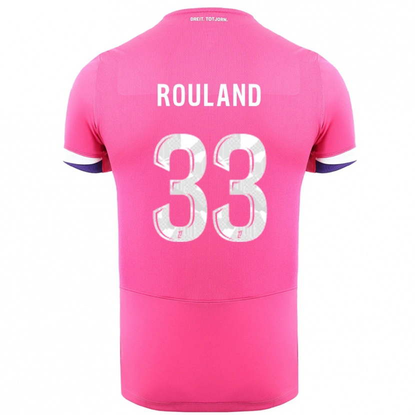 Danxen Dětské Prune Rouland #33 Růžová Bílá Daleko Hráčské Dresy 2025/26 Dres