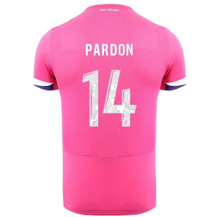 Danxen Dětské Pauline Pardon #14 Růžová Bílá Daleko Hráčské Dresy 2025/26 Dres
