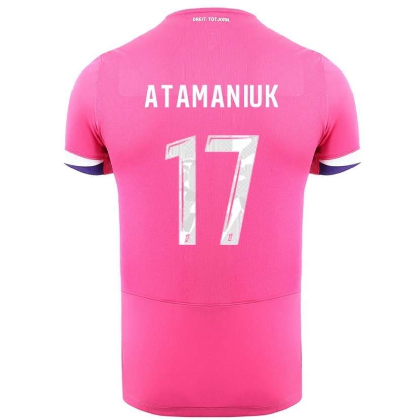 Danxen Dětské Alexandra Atamaniuk #17 Růžová Bílá Daleko Hráčské Dresy 2025/26 Dres
