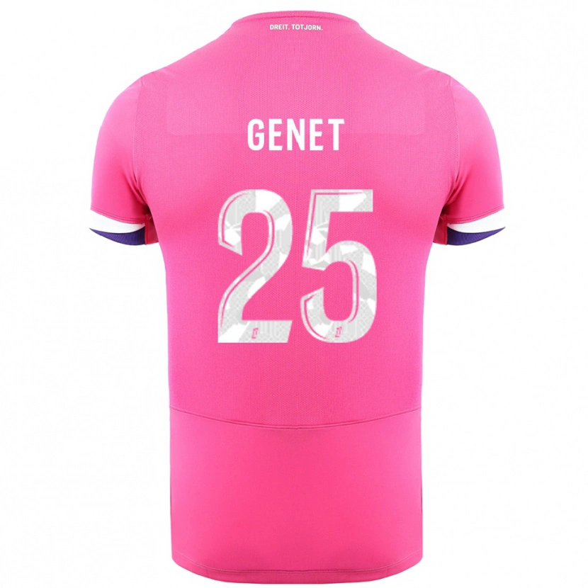 Danxen Dětské Marine Genet #25 Růžová Bílá Daleko Hráčské Dresy 2025/26 Dres
