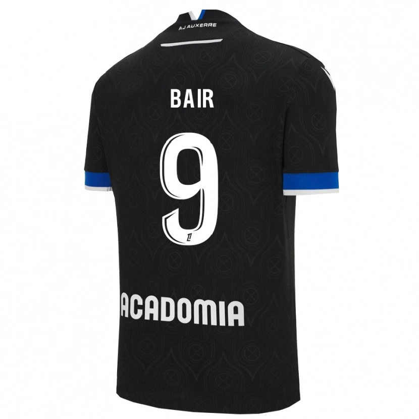 Danxen Dětské Theo Bair #9 Černá Bílá Daleko Hráčské Dresy 2025/26 Dres