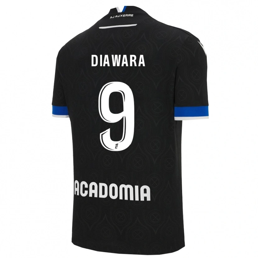Danxen Dětské Tidiane Diawara #9 Černá Bílá Daleko Hráčské Dresy 2025/26 Dres