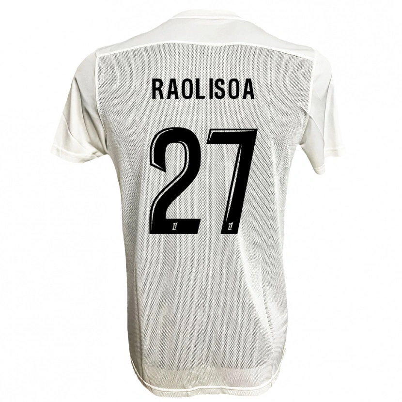 Danxen Dětské Lilian Raolisoa #27 Černá Bílá Daleko Hráčské Dresy 2025/26 Dres