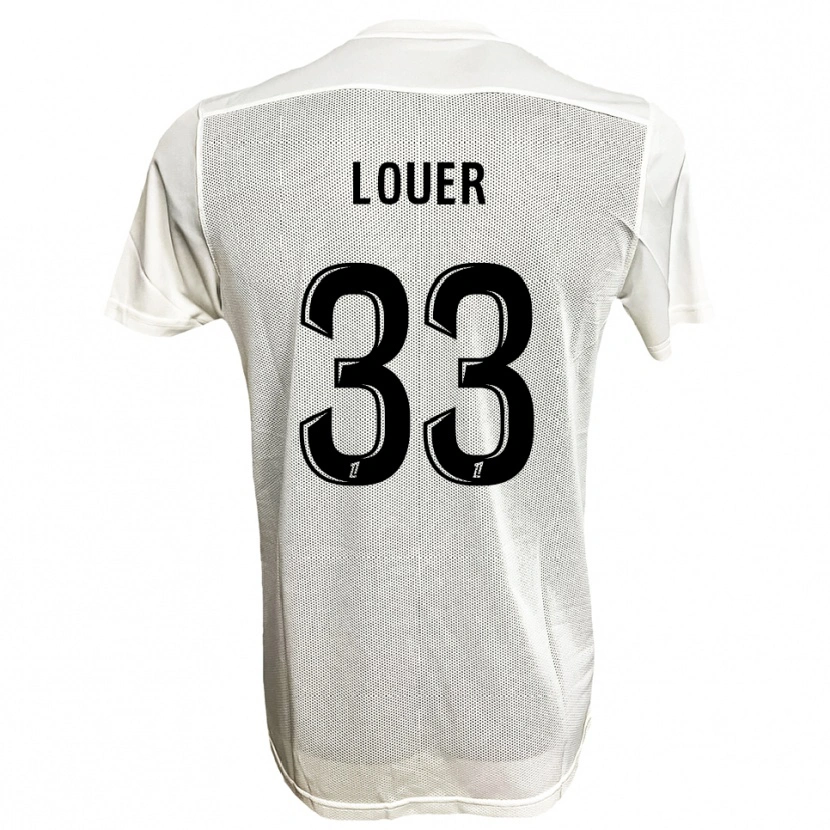 Danxen Dětské Marius Louër #33 Černá Bílá Daleko Hráčské Dresy 2025/26 Dres