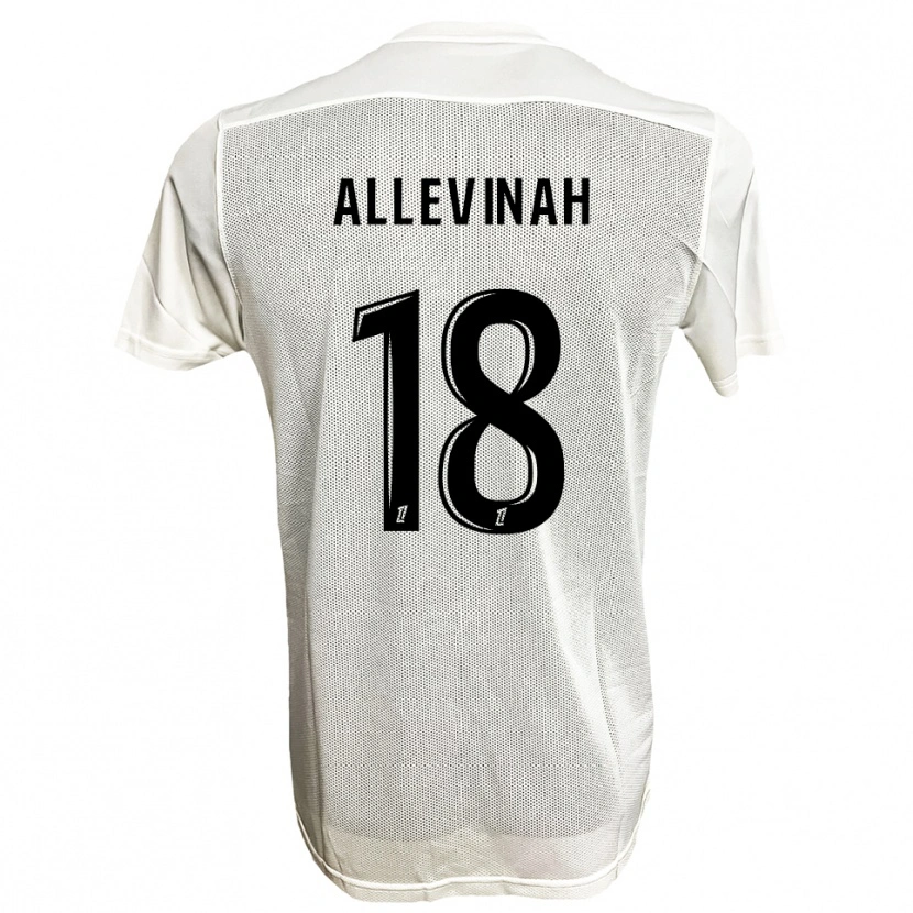 Danxen Dětské Jim Allevinah #18 Černá Bílá Daleko Hráčské Dresy 2025/26 Dres
