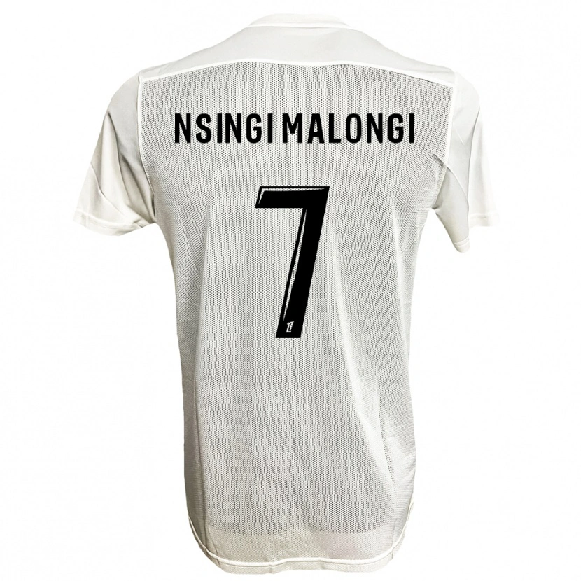 Danxen Dětské Rodrigue Nsingi Malongi #7 Černá Bílá Daleko Hráčské Dresy 2025/26 Dres