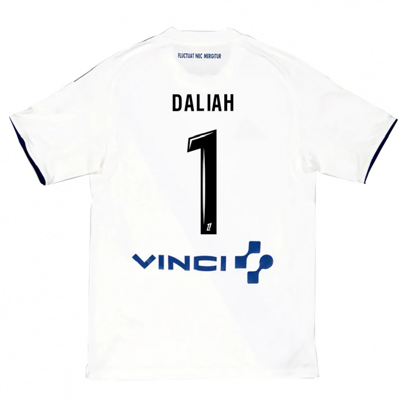 Danxen Dětské Leny Daliah #1 Bílá Modrá Daleko Hráčské Dresy 2025/26 Dres