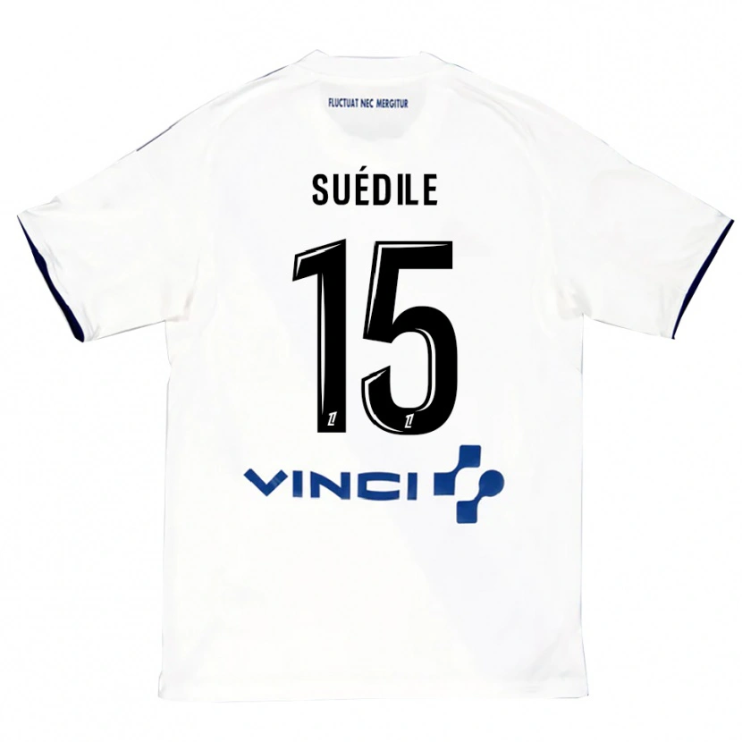 Danxen Dětské Layvin Suédile #15 Bílá Modrá Daleko Hráčské Dresy 2025/26 Dres