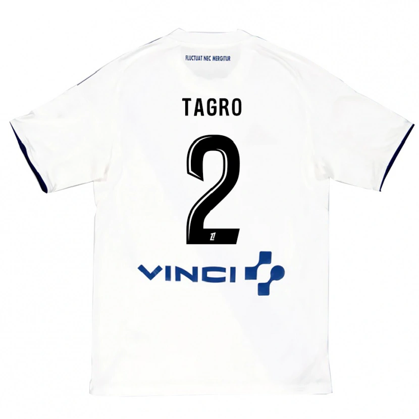 Danxen Dětské Lucas Tagro #2 Bílá Modrá Daleko Hráčské Dresy 2025/26 Dres