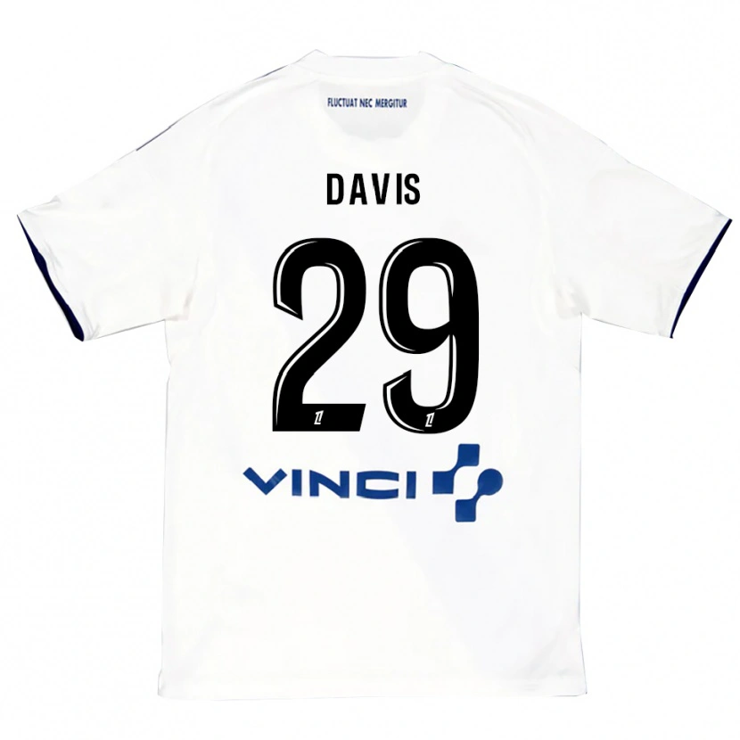 Danxen Dětské Deja Davis #29 Bílá Modrá Daleko Hráčské Dresy 2025/26 Dres