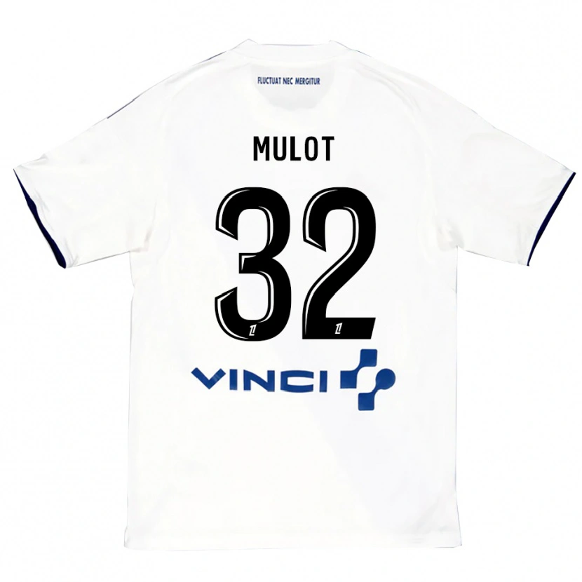 Danxen Dětské Marie Mulot #32 Bílá Modrá Daleko Hráčské Dresy 2025/26 Dres