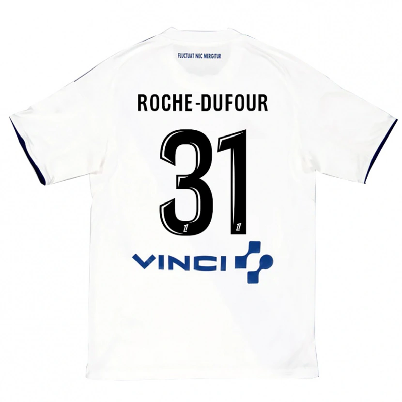Danxen Dětské Kenza Roche Dufour #31 Bílá Modrá Daleko Hráčské Dresy 2025/26 Dres