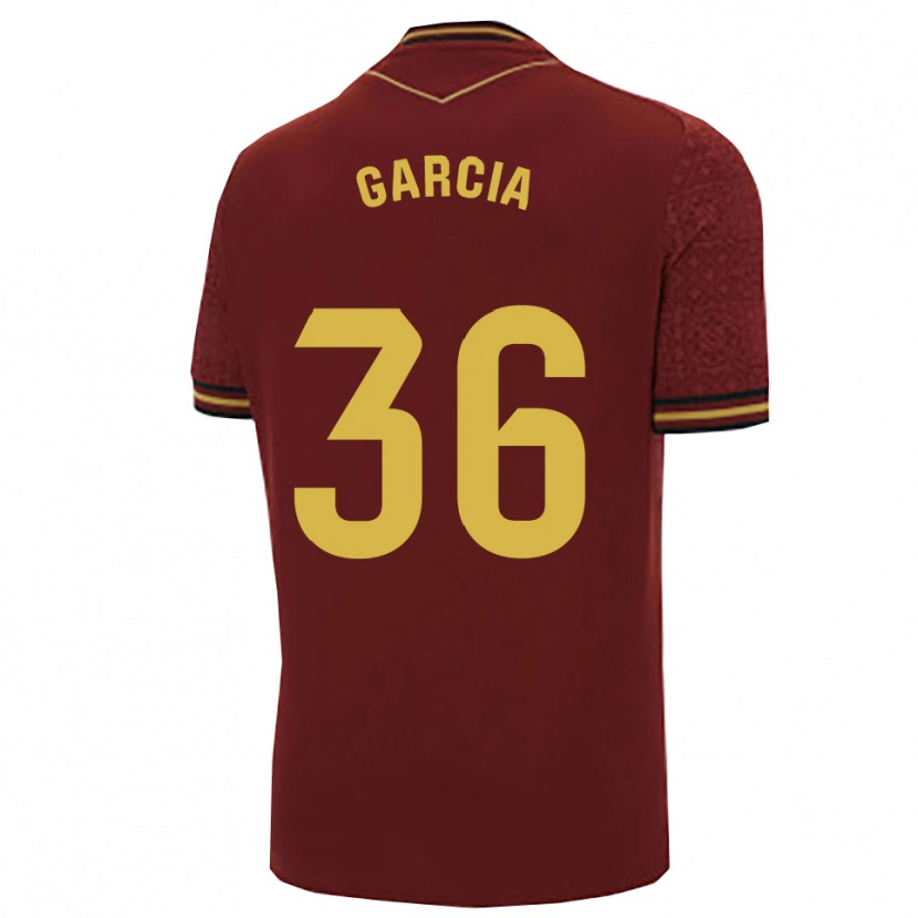 Danxen Dětské David García #36 Burgundská Zlatá Daleko Hráčské Dresy 2025/26 Dres