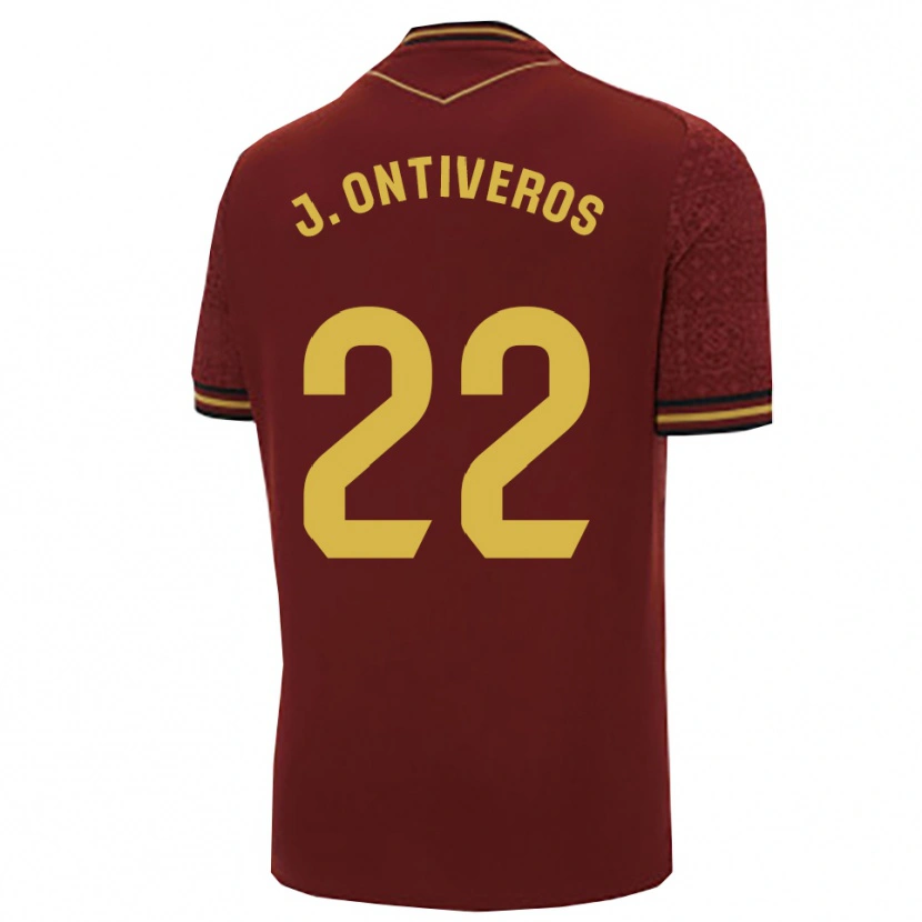 Danxen Dětské Javi Ontiveros #22 Burgundská Zlatá Daleko Hráčské Dresy 2025/26 Dres