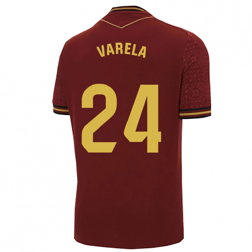 Danxen Dětské Brandon Varela #24 Burgundská Zlatá Daleko Hráčské Dresy 2025/26 Dres