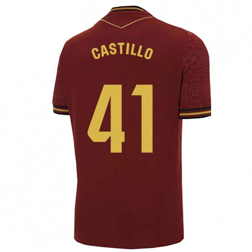 Danxen Dětské Francis Castillo #41 Burgundská Zlatá Daleko Hráčské Dresy 2025/26 Dres