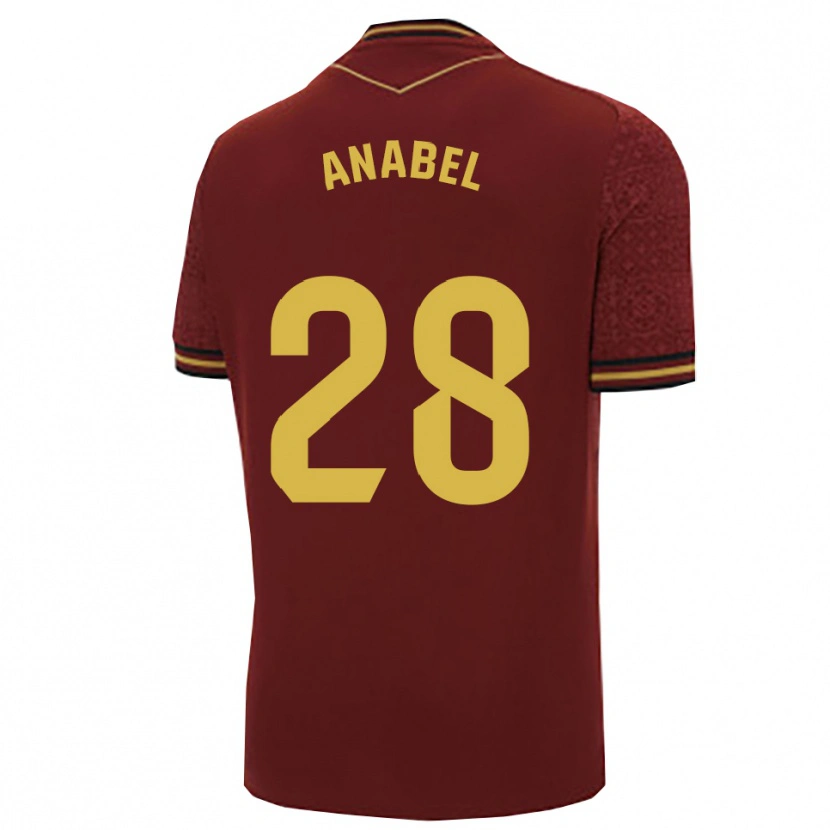 Danxen Dětské Anabel Roman García #28 Burgundská Zlatá Daleko Hráčské Dresy 2025/26 Dres